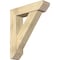 Ekena Millwork Traditional Slat Rough Sawn Bracket w/ Offset Brace, Douglas Fir, 8"W x 32"D x 38"H BKT0806X32X38TRA06RDF - alternate 1